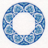Delft Blue Mandala Wreath