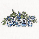 Delft for Spring Vases Border