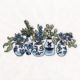 Delft for Spring Vases Border