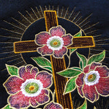 Gilded Easter Cross & Lenten Roses