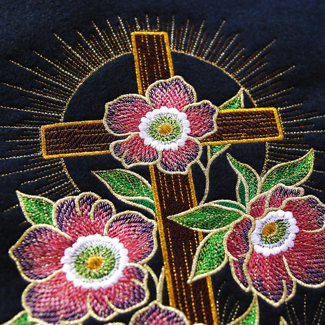 Gilded Easter Cross & Lenten Roses