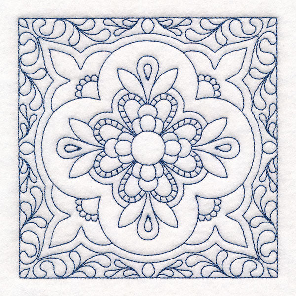 Fanciful Relief Quilting Square (Double Run)