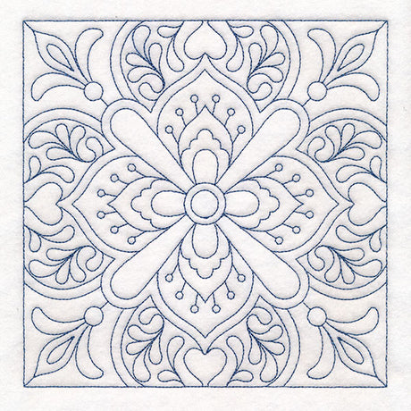 Decorative Relief Quilting Square (Double Run)