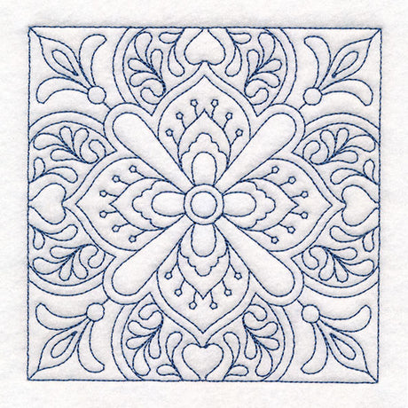 Decorative Relief Quilting Square (Double Run)