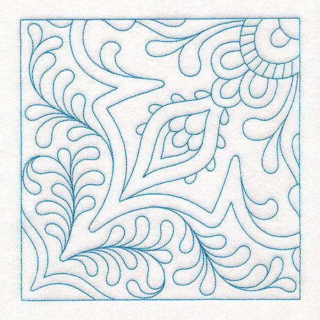 Fanciful Relief Quilting Corner (Double Run)