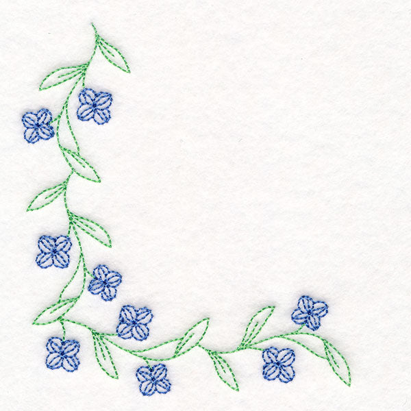 Delicate Spring Corner - Morning Glories