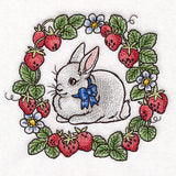 Strawberry Bunny Wreath