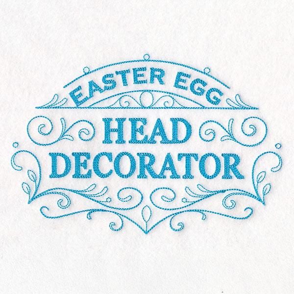 Easter Egg Head Decorator Sign