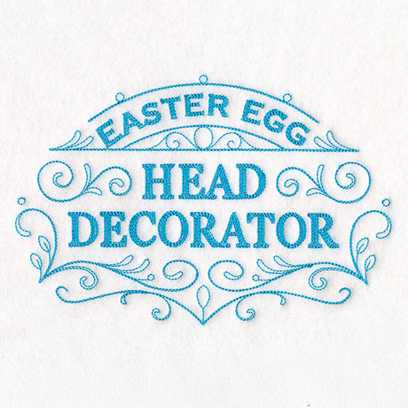 Easter Egg Head Decorator Sign