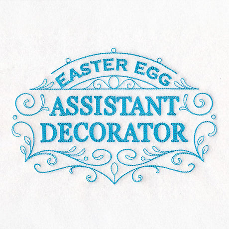 Easter Egg Assistant Decorator Sign