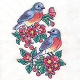 Color Theory Bluebirds & Springtime Blossoms