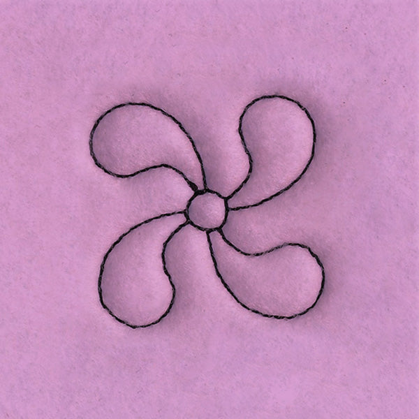 Circle & Texture Quilting - Narrow Corner (Double Run)