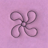 Circle & Texture Quilting - Narrow Corner (Double Run)