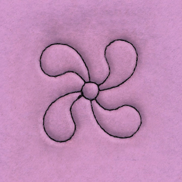 Circle & Texture Quilting - Narrow Corner (Double Run)