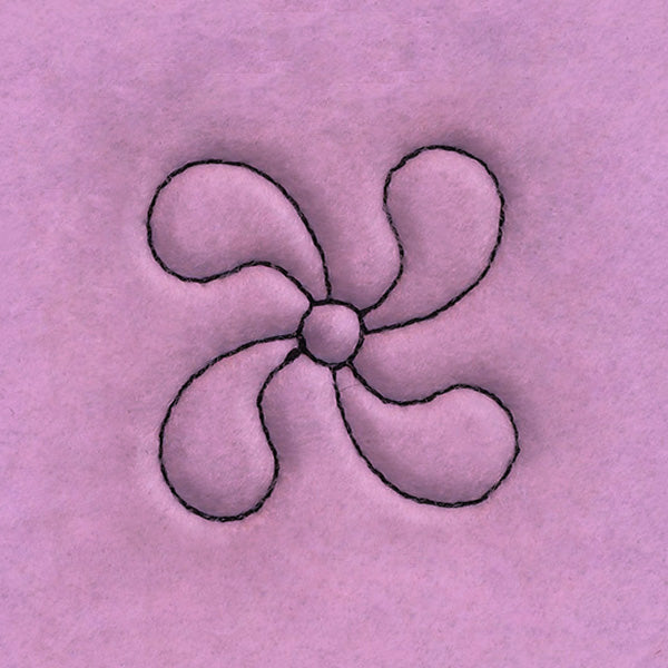 Circle & Texture Quilting - Narrow Corner (Double Run)