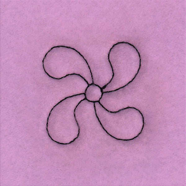 Circle & Texture Quilting - Narrow Corner (Double Run)