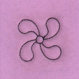 Circle & Texture Quilting - Narrow Corner (Double Run)