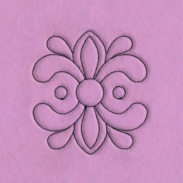 Circle & Texture Quilting - Wide Corner (Double Run)