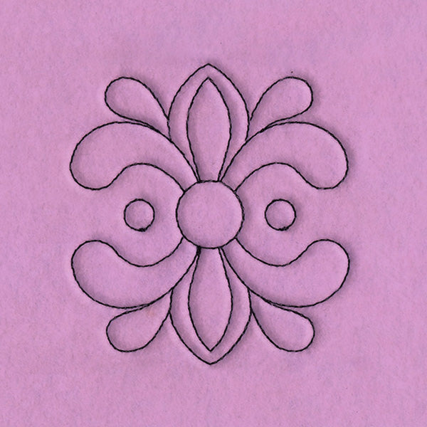 Circle & Texture Quilting - Wide Corner (Double Run)