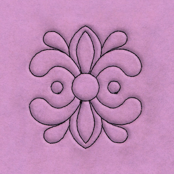 Circle & Texture Quilting - Wide Corner (Double Run)