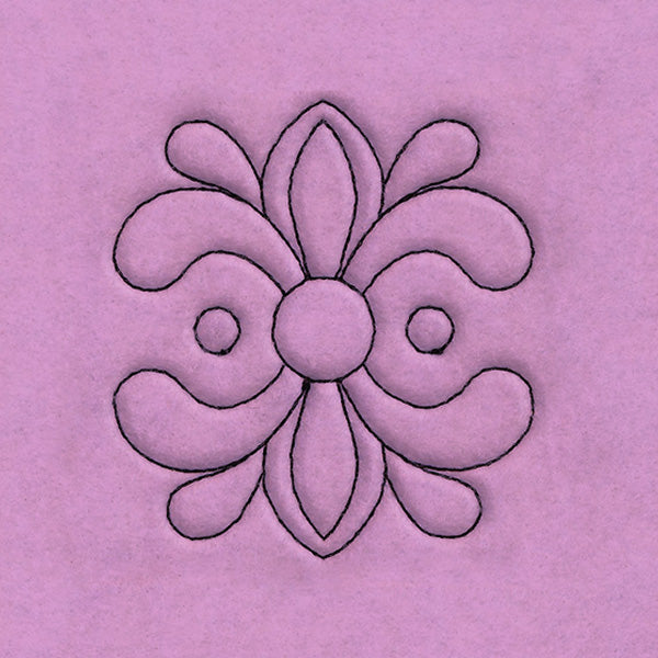 Circle & Texture Quilting - Wide Corner (Double Run)