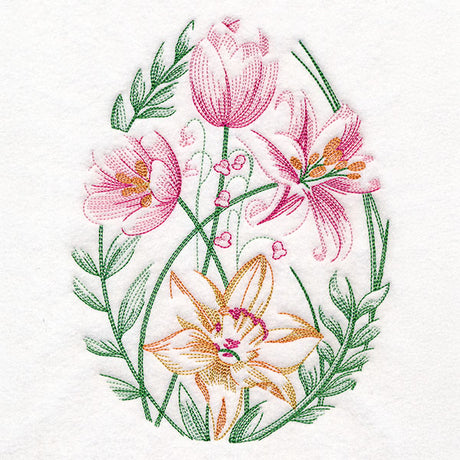 Contours of Beauty Easter Egg Flower Bouquet