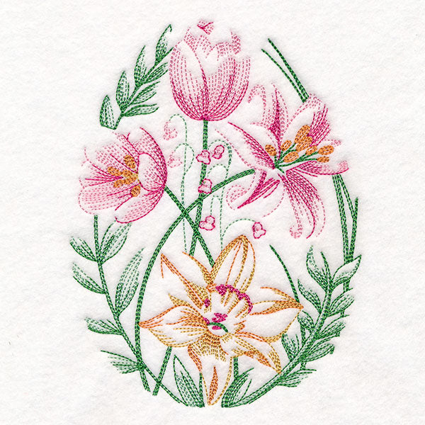 Contours of Beauty Easter Egg Flower Bouquet