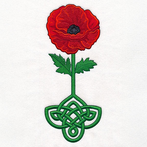 Celtic Knotwork Florals - Poppy