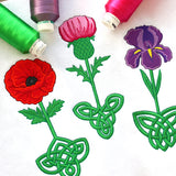 Celtic Knotwork Florals - Iris