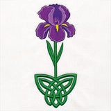 Celtic Knotwork Florals - Iris