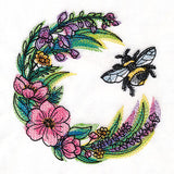 Buzzing Through Blooms Wreath
