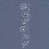 Delicate Vertical Wildflower Border (Whitework)
