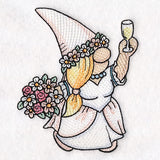 Toasting Bride Gnome