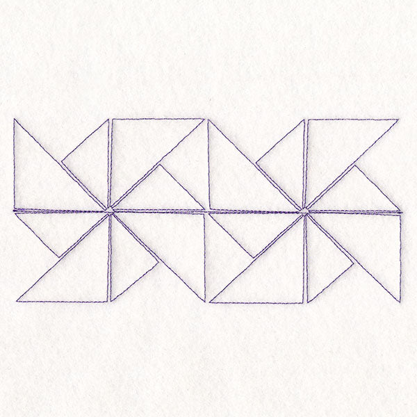 Geometric Pattern (Edge-to-Edge Quilting) - Pinwheel – Embroidery Library