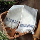 Delicate Delft Blue Border- Chicken