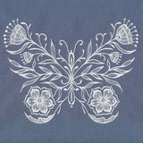 Exquisite Whitework Butterfly