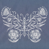 Exquisite Whitework Butterfly