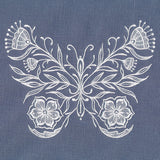 Exquisite Whitework Butterfly