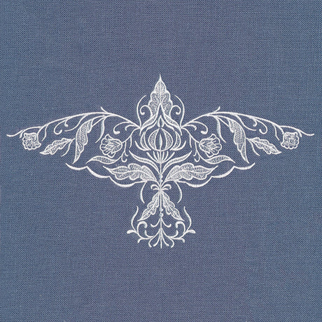 Exquisite Whitework Bird