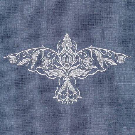 Exquisite Whitework Bird