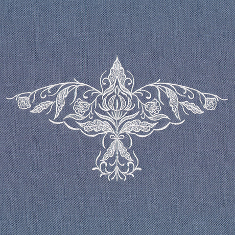 Exquisite Whitework Bird