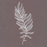 Wavy Whitework Feather Fern