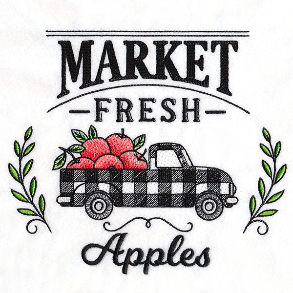 Market Fresh Retro Truck - Apples