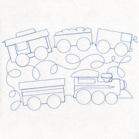 Form & Flow Hobby Trains (Edge-to-Edge Quilting)