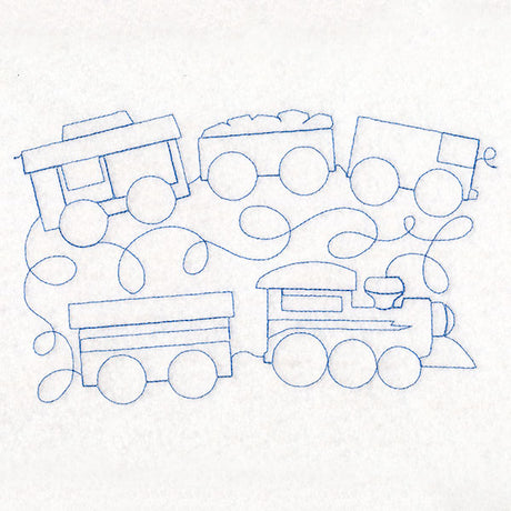 Form & Flow Hobby Trains (Edge-to-Edge Quilting)