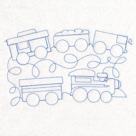 Form & Flow Hobby Trains (Edge-to-Edge Quilting)