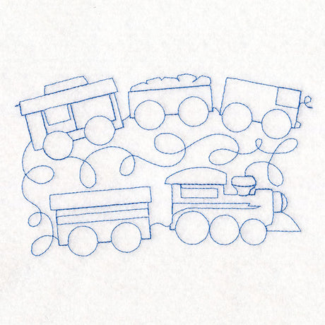 Form & Flow Hobby Trains (Edge-to-Edge Quilting)