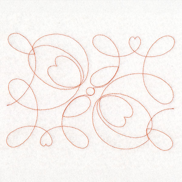 Heart & Flow Heart Loops (Edge-to-Edge Quilting)