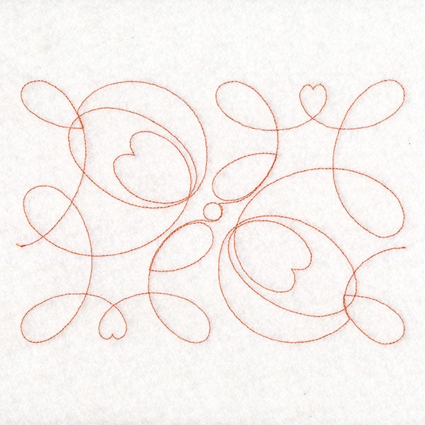 Heart & Flow Heart Loops (Edge-to-Edge Quilting)