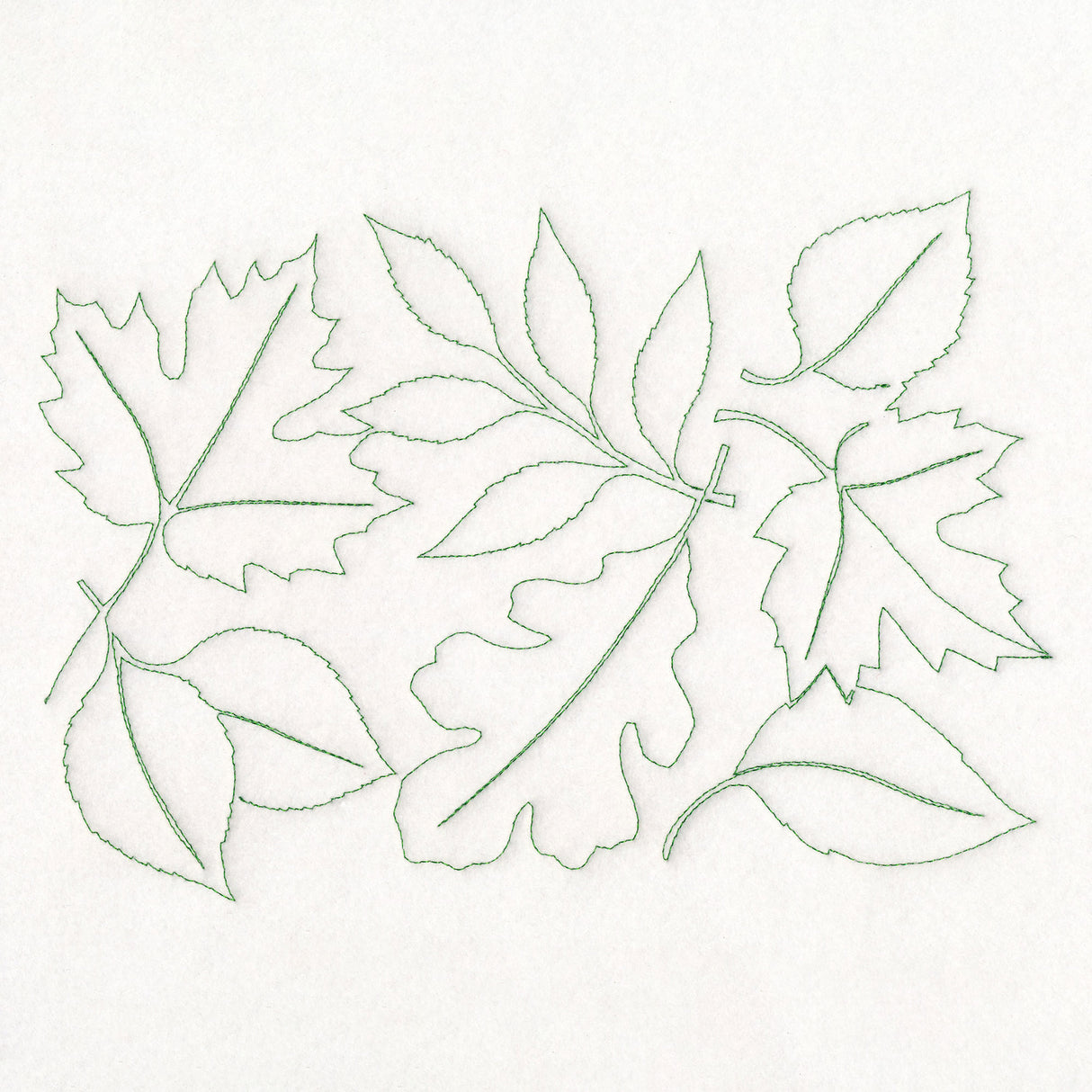 Simply Summer - Leaves (Edge-to-Edge Quilting)